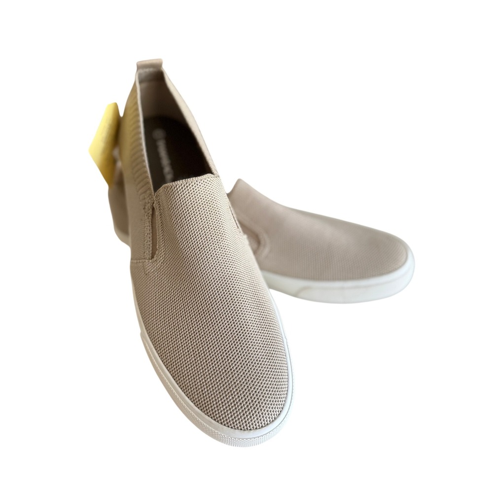 Tamarack Slip On Sneakers Men Sz 11 Tan Knit Casual Walking Shoes Athleisure NWT - Picture 6 of 9
